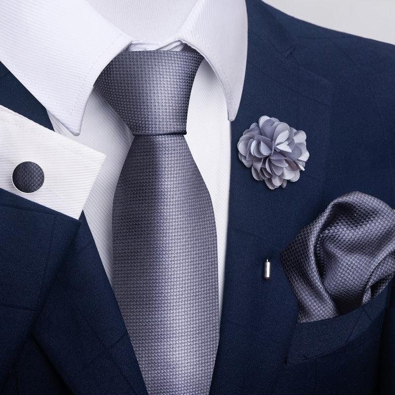 Men's Tie Suit Pocket Square Combo 8 - Sophinity