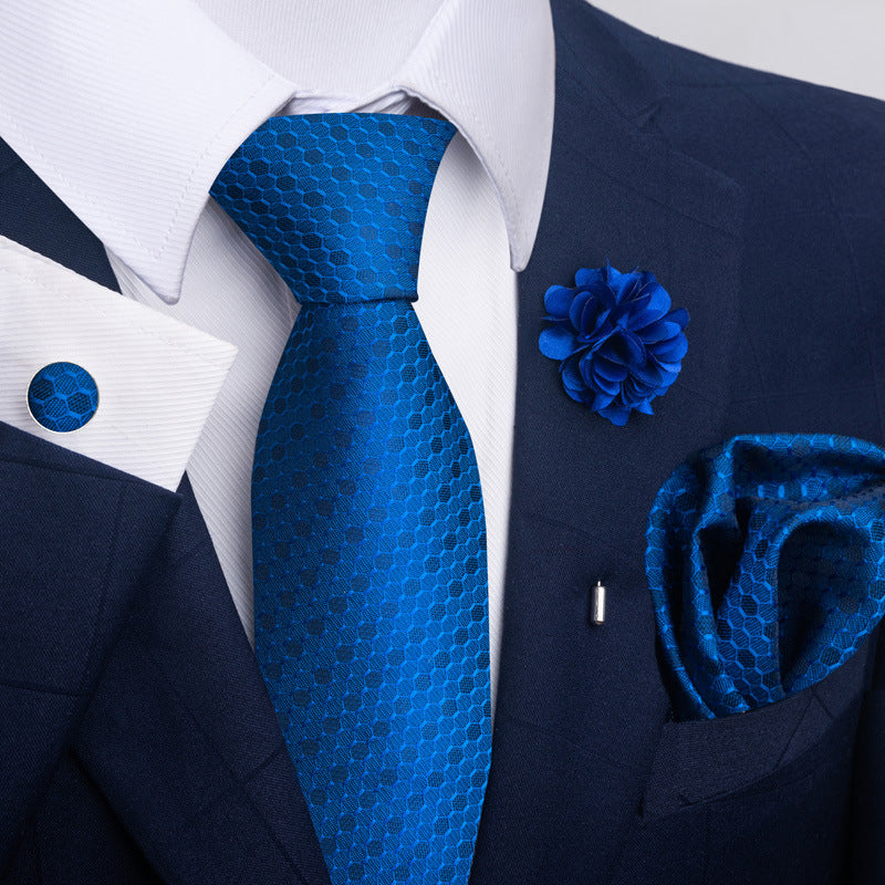 Men's Tie Suit Pocket Square Combo 8 - Sophinity