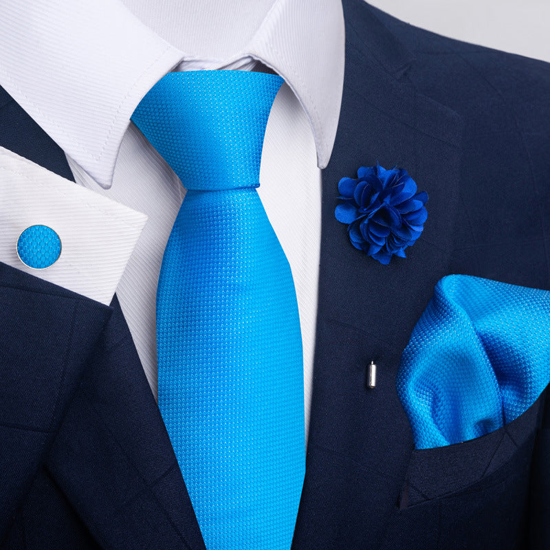 Men's Tie Suit Pocket Square Combo 8 - Sophinity
