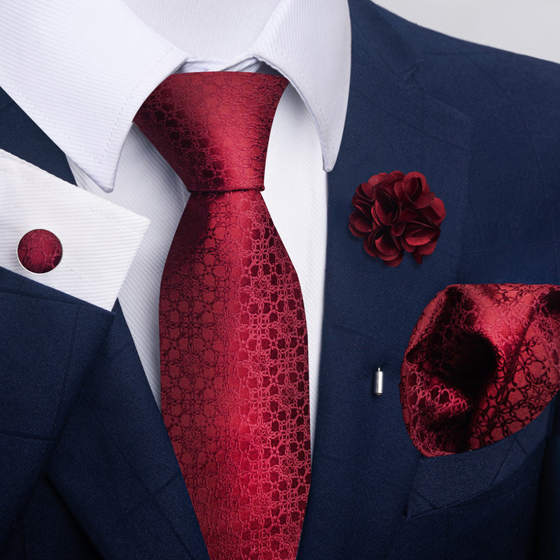 Men's Tie Suit Pocket Square Combo 8 - Sophinity