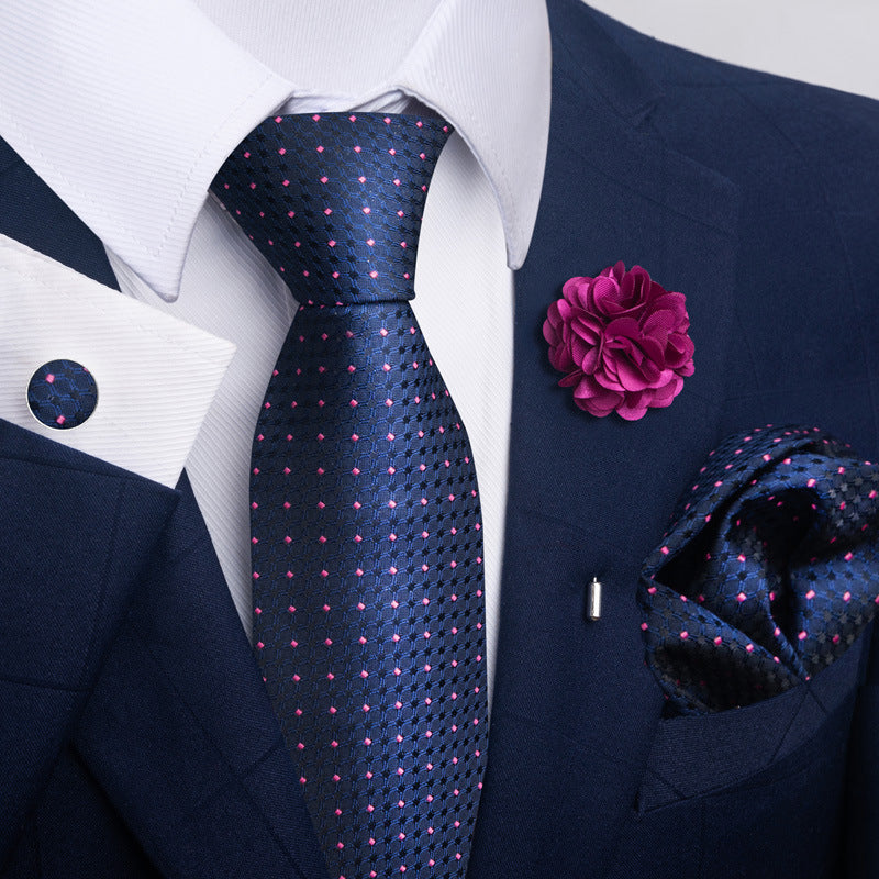 Men's Tie Suit Pocket Square Combo 8 - Sophinity