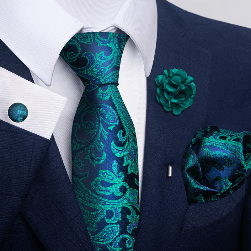 Men's Tie Suit Pocket Square Combo 8 - Sophinity