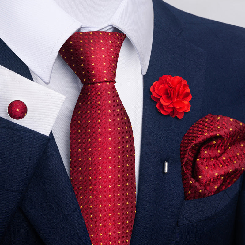 Men's Tie Suit Pocket Square Combo 8 - Sophinity