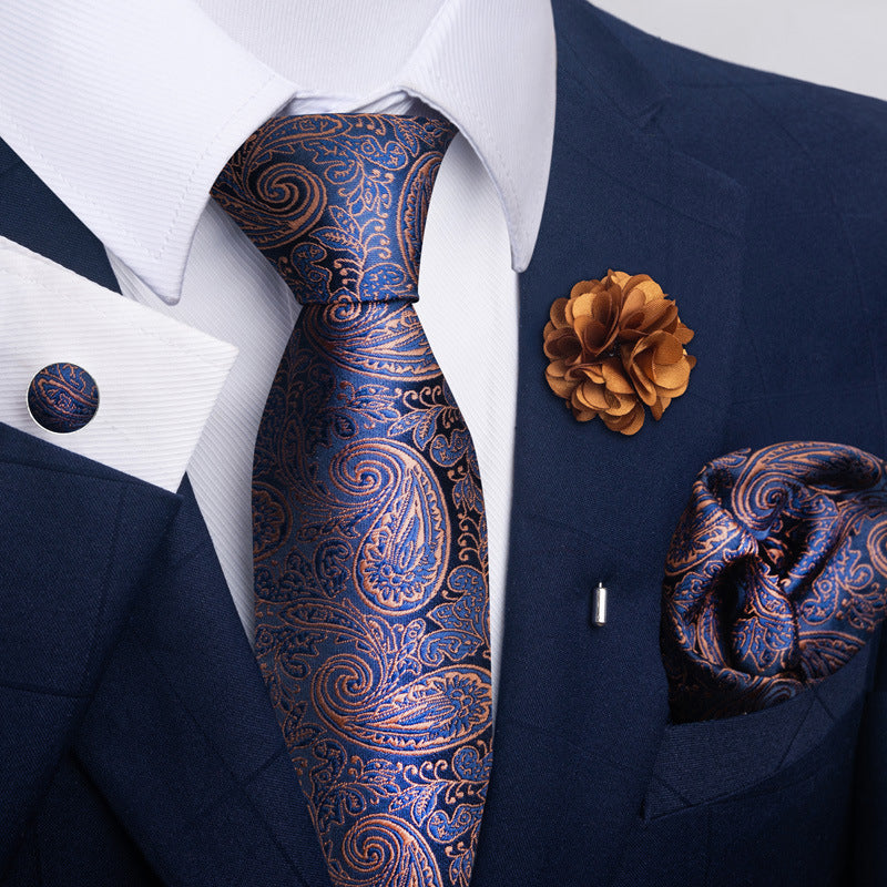 Men's Tie Suit Pocket Square Combo 8 - Sophinity