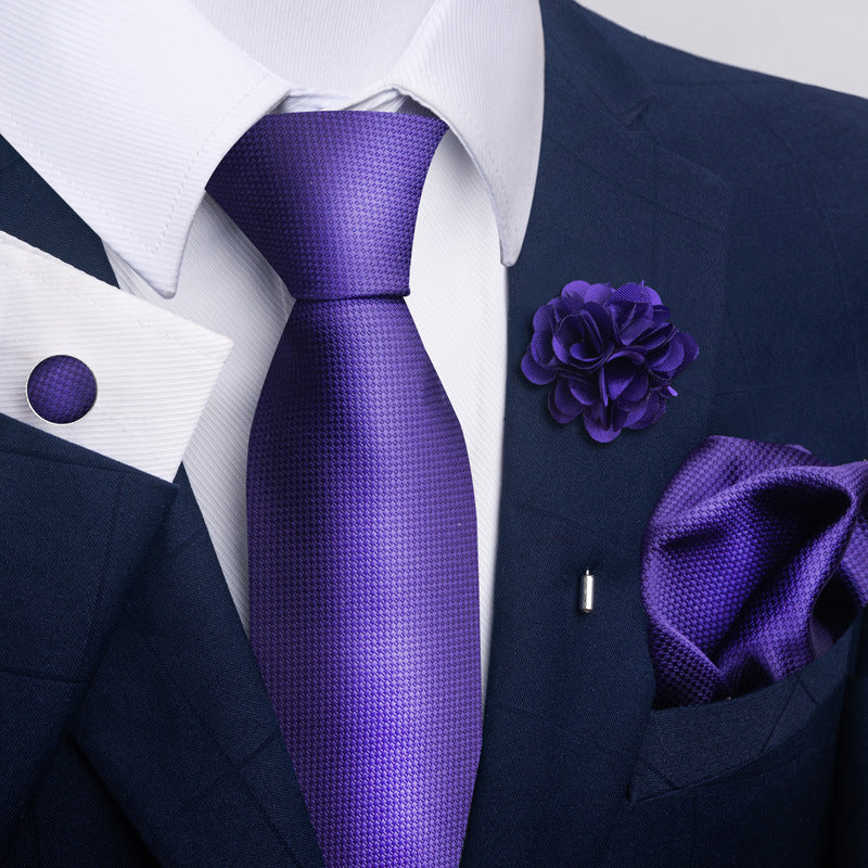 Men's Tie Suit Pocket Square Combo 8 - Sophinity