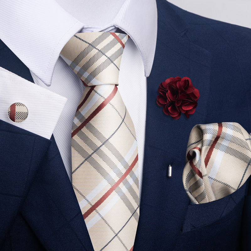 Men's Tie Suit Pocket Square Combo 8 - Sophinity