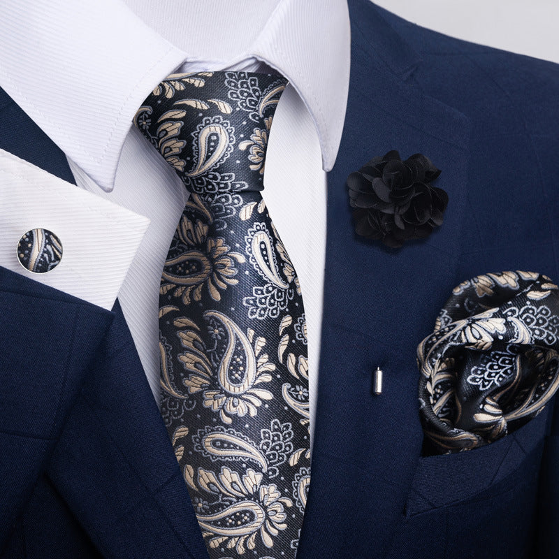 Men's Tie Suit Pocket Square Combo 8 - Sophinity