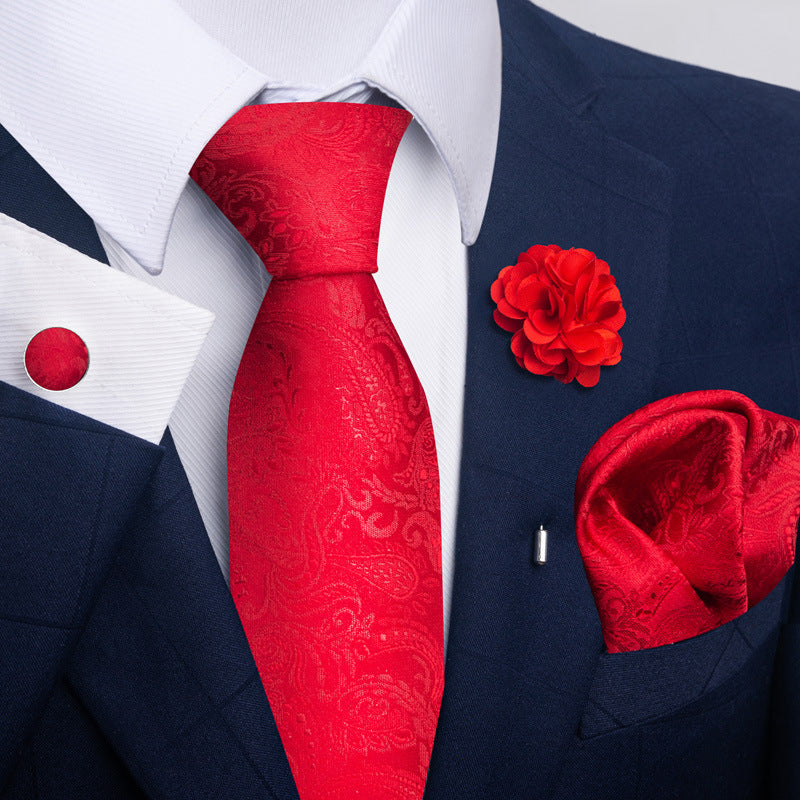 Men's Tie Suit Pocket Square Combo 8 - Sophinity