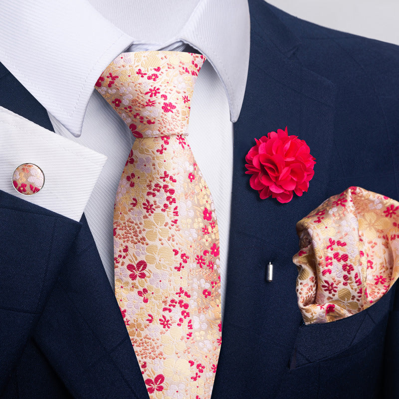 Men's Tie Suit Pocket Square Combo 8 - Sophinity