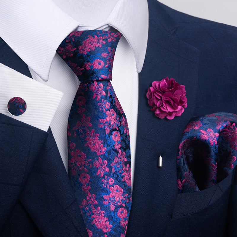 Men's Tie Suit Pocket Square Combo 8 - Sophinity