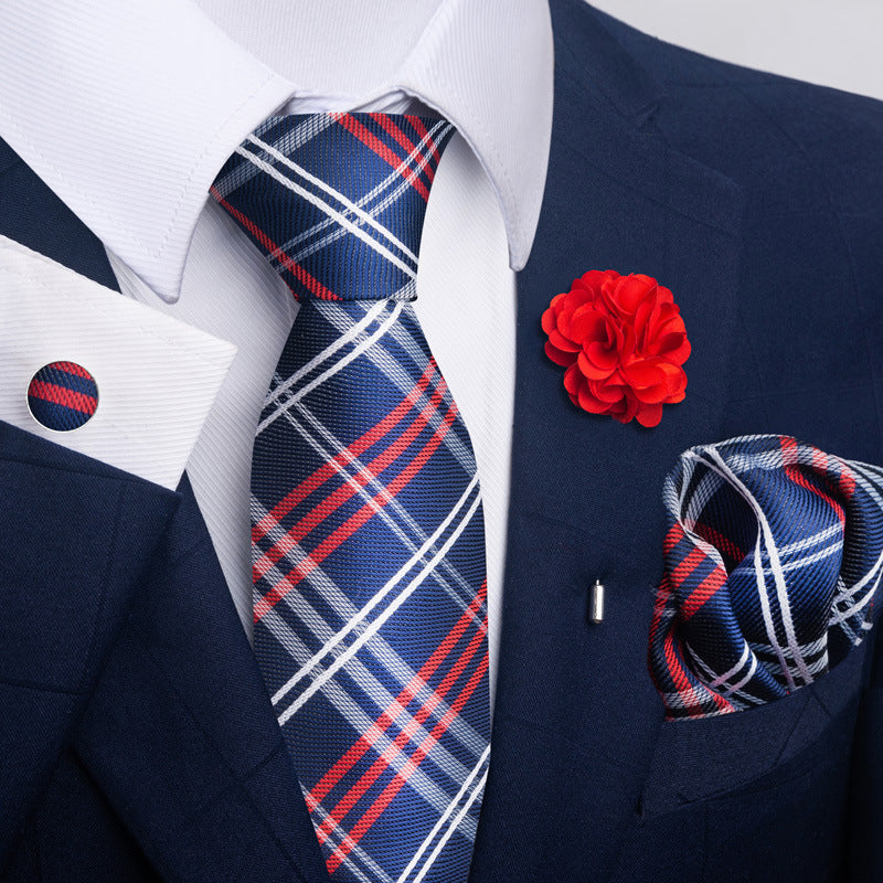 Men's Tie Suit Pocket Square Combo 8 - Sophinity