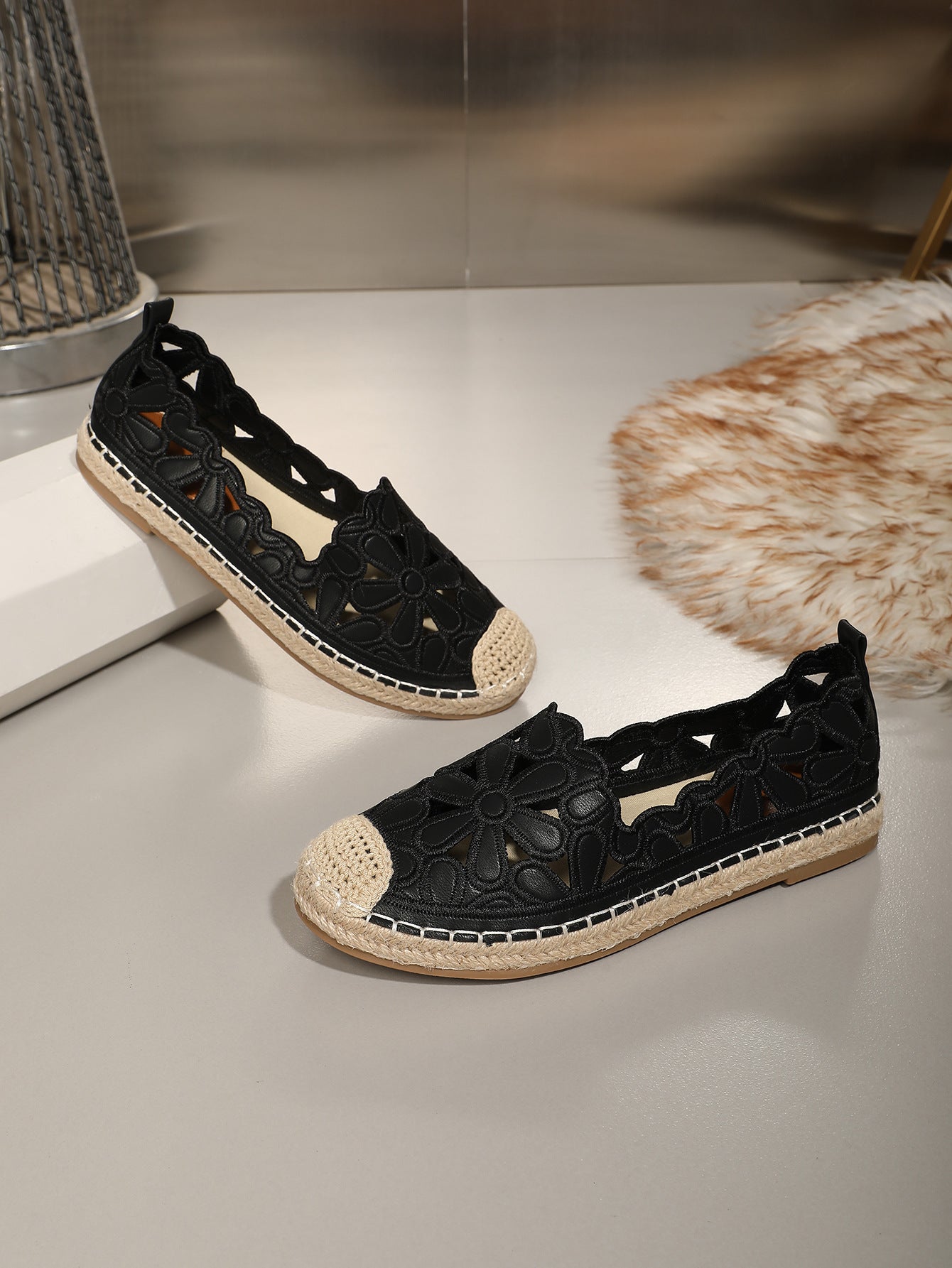 Fisherman Shoes Lightweight Flat Straw Women Hollow Out - Sophinity