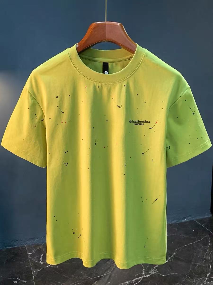 Trendy Splash-ink T-shirt Short-sleeved Men - Sophinity