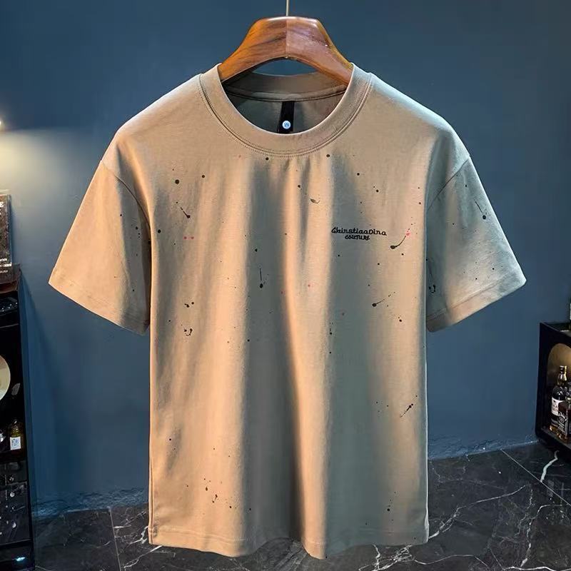 Trendy Splash-ink T-shirt Short-sleeved Men - Sophinity