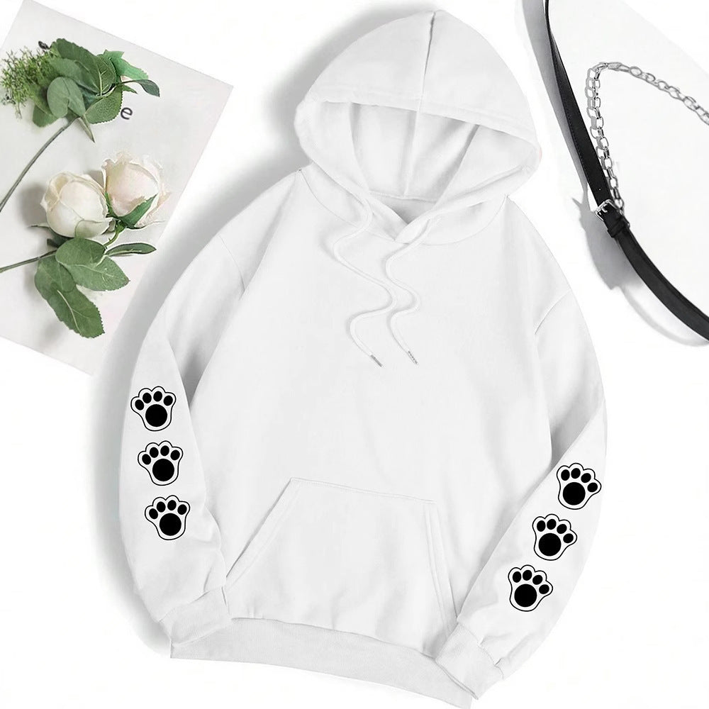 Funny Dog Cartoon Printed Hoodie Women's Warm - Sophinity