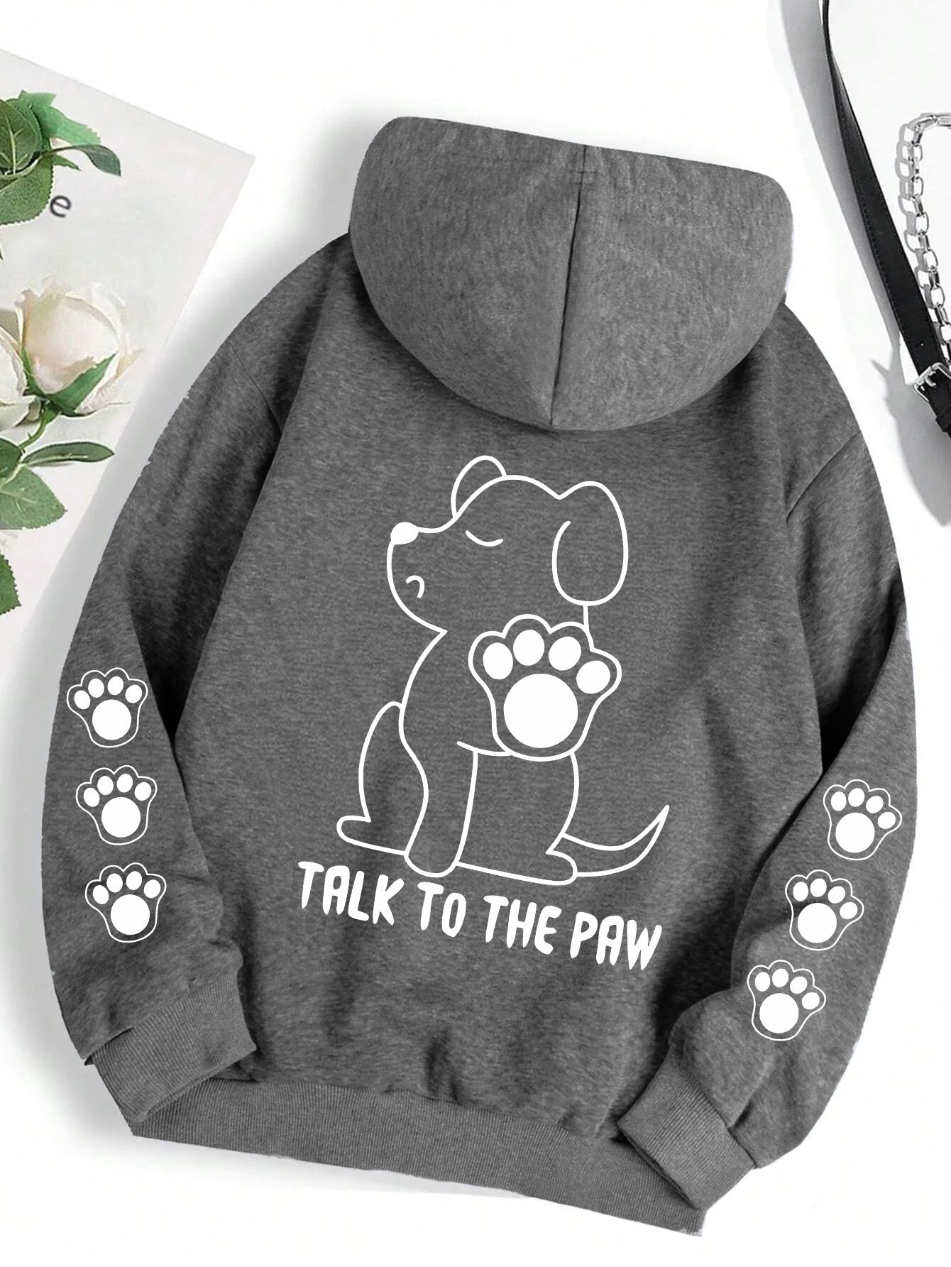 Funny Dog Cartoon Printed Hoodie Women's Warm - Sophinity