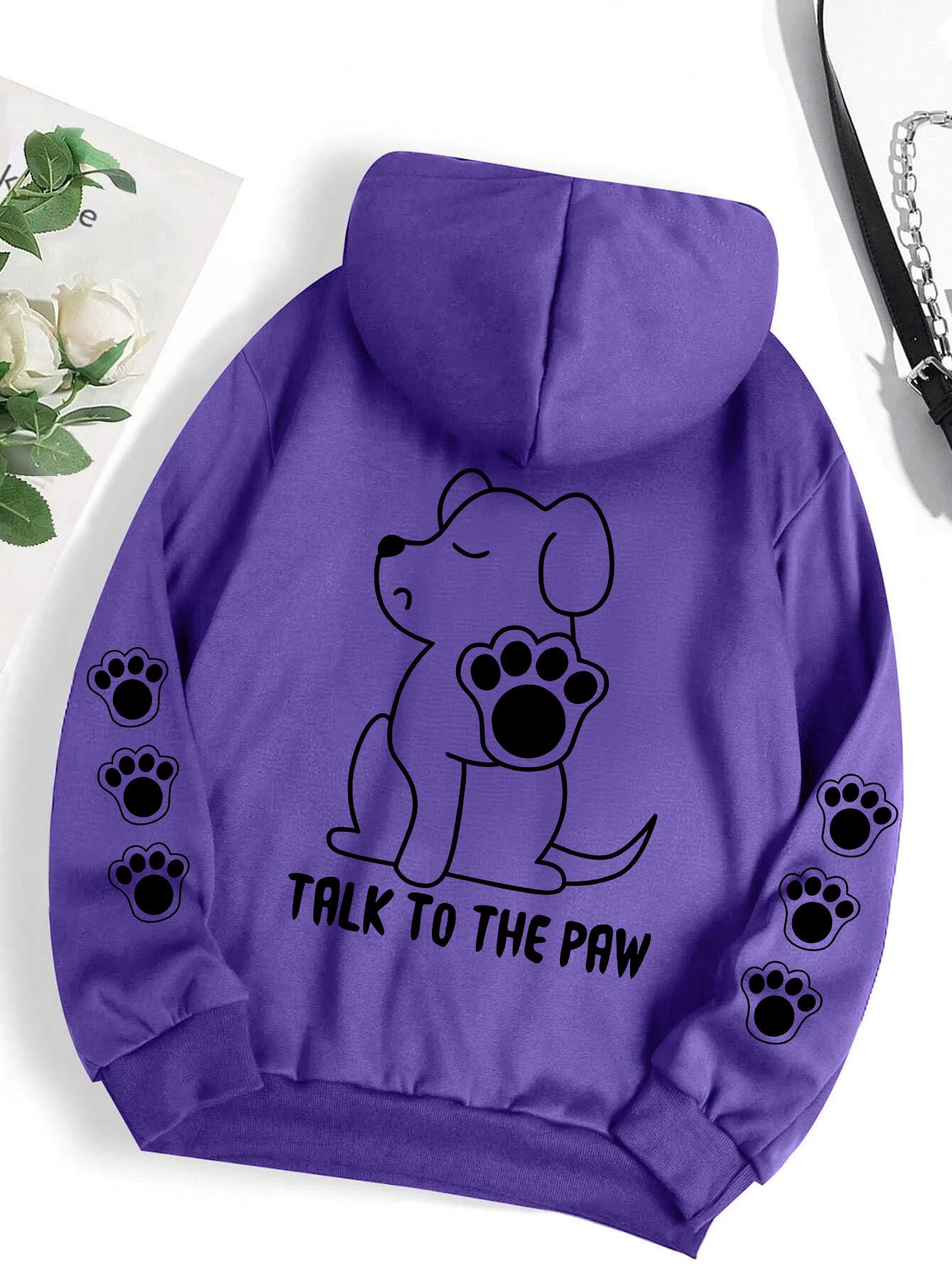Funny Dog Cartoon Printed Hoodie Women's Warm - Sophinity