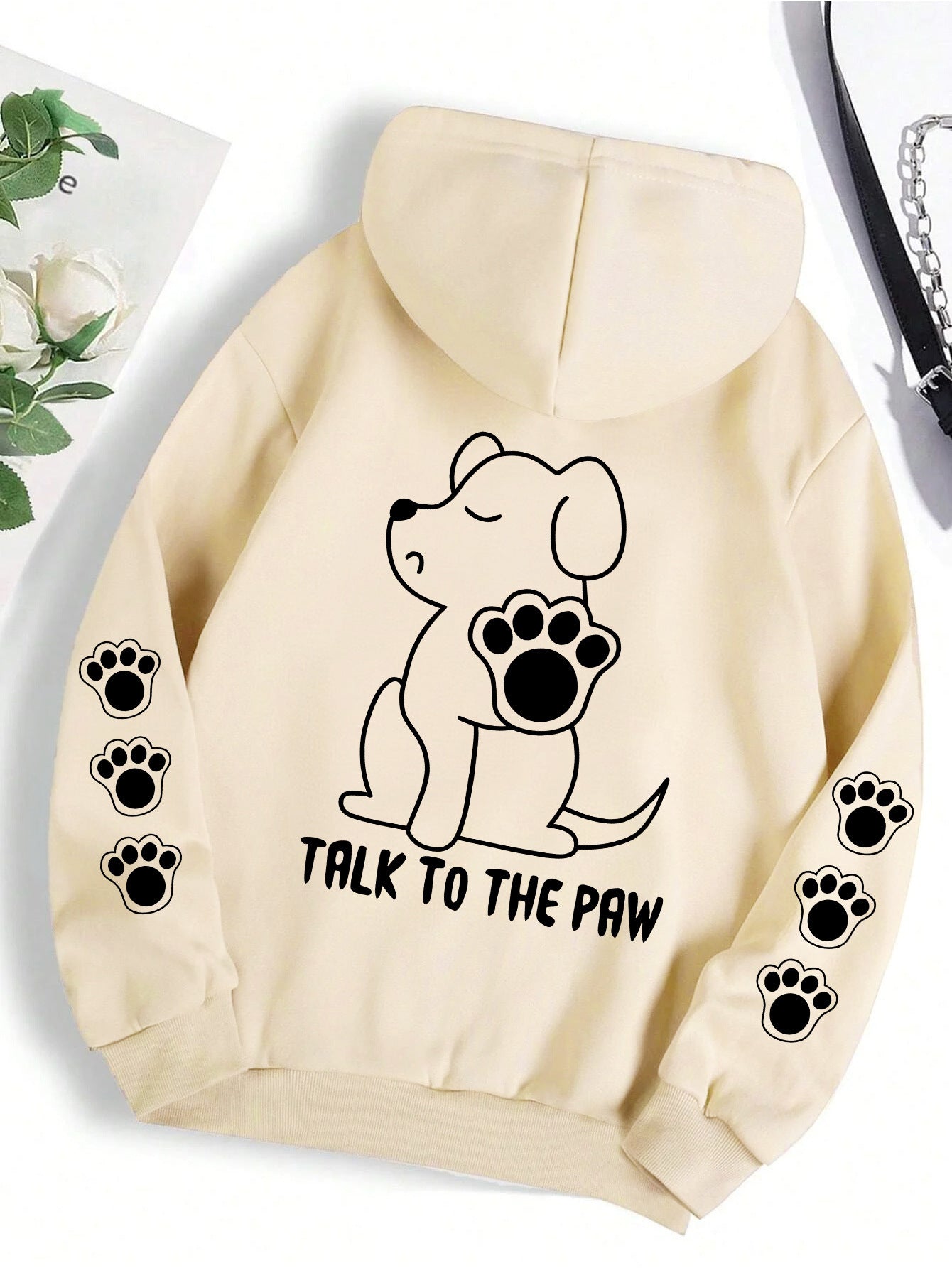 Funny Dog Cartoon Printed Hoodie Women's Warm - Sophinity