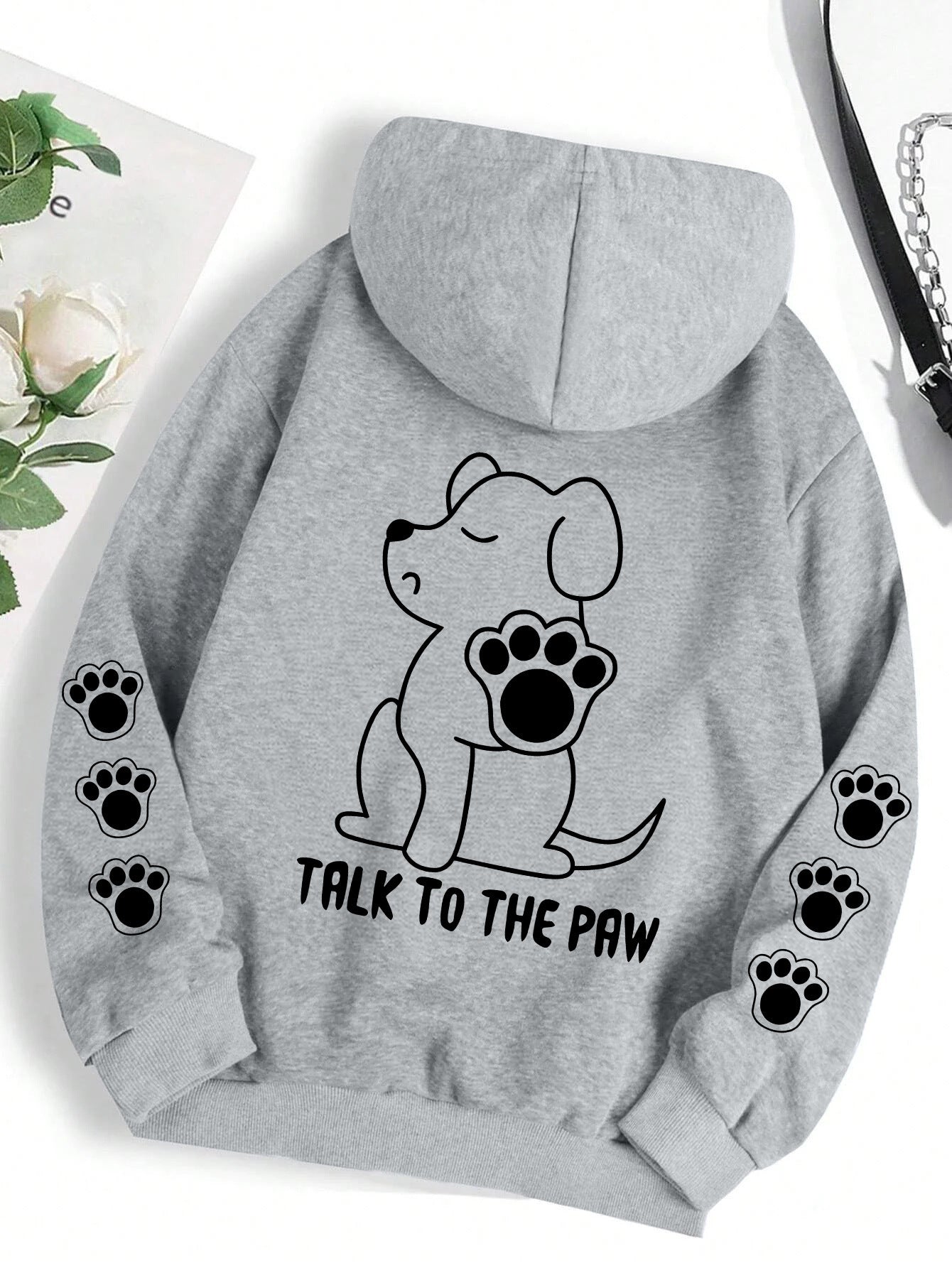 Funny Dog Cartoon Printed Hoodie Women's Warm - Sophinity