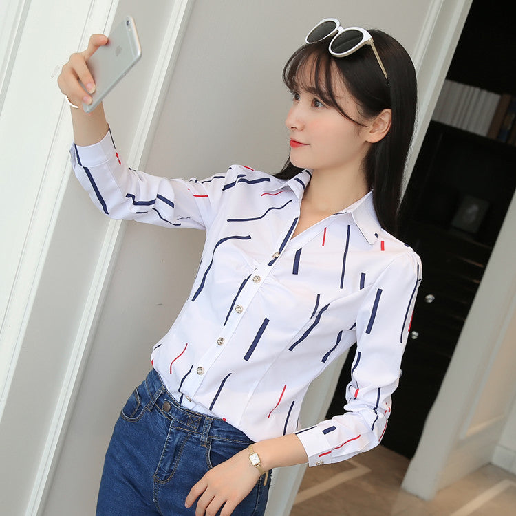 Women Long Sleeved Professional Formal Shirts Were Thin - Sophinity