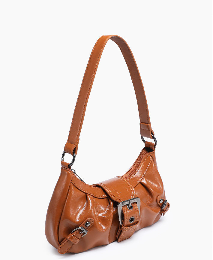 Women's Vintage Vintage Two-tone Leather Shoulder Bag - Sophinity