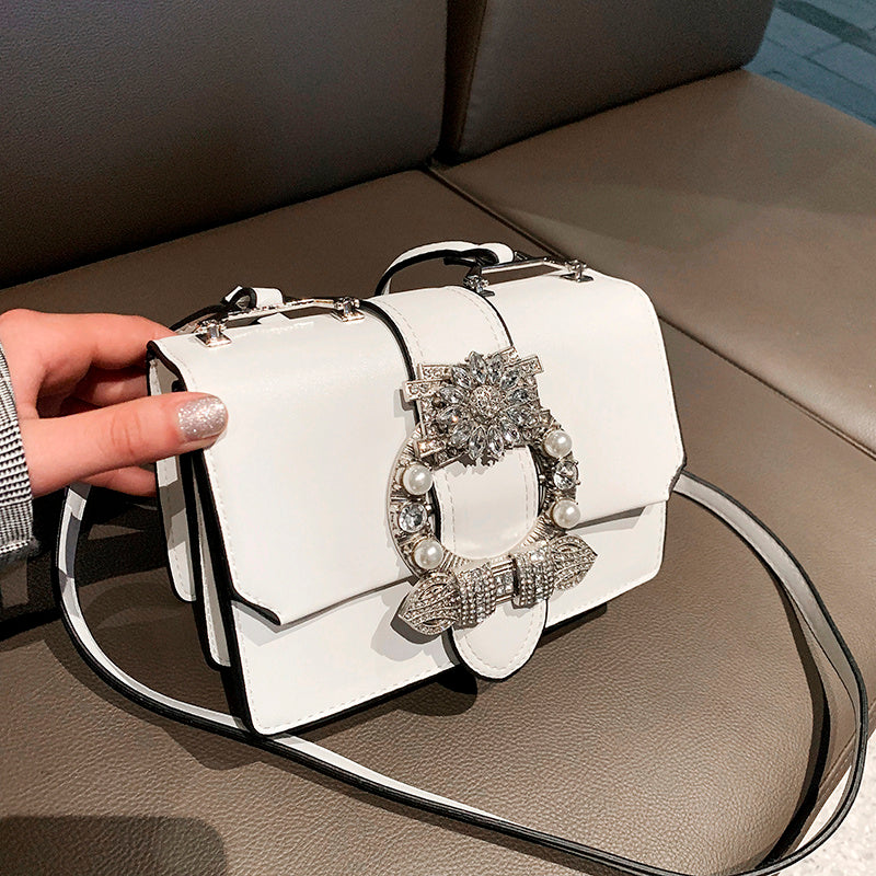 Fashion Designer Famous Bags For Women Designer Diamond Lock Bags Quality PU Leather Women Handbags Elegant Lady Shoulder Bags - Sophinity