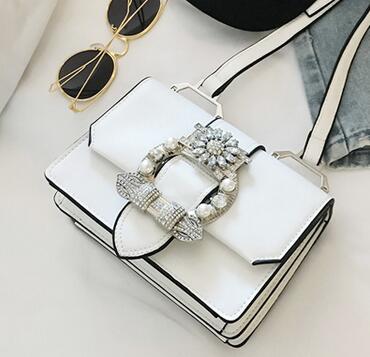 Fashion Designer Famous Bags For Women Designer Diamond Lock Bags Quality PU Leather Women Handbags Elegant Lady Shoulder Bags - Sophinity
