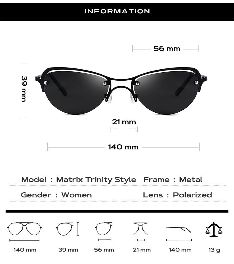 Ultra Light Frameless Sunglasses For Driving - Sophinity