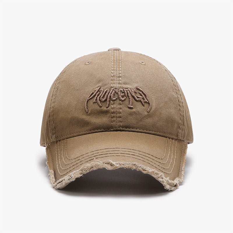 Letter Three - dimensional Embroidery Soft Top Burr Men's Baseball Cap - Sophinity