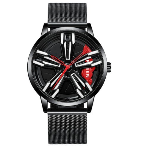 Locomotive Watch Men's Wheel Three - dimensional Hollow Car - Sophinity