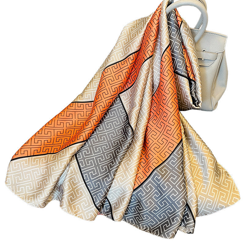 Elegant Emulation Silk Scarf Women's Spring And Summer Sun Protection Long - Sophinity