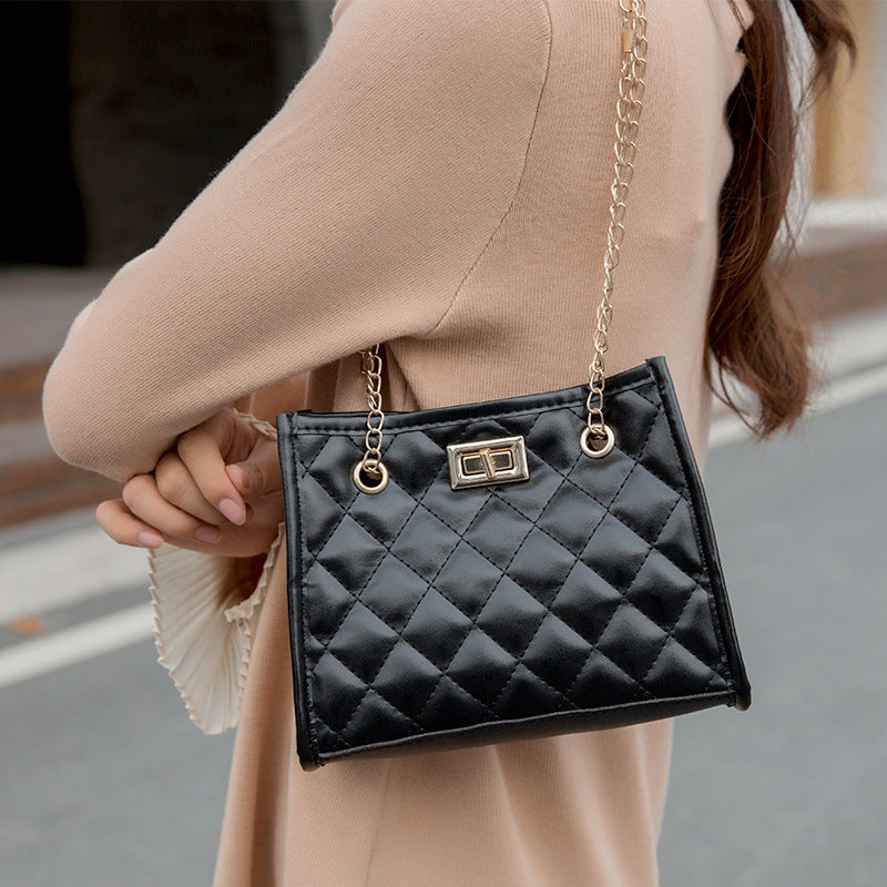 Mini Chain Shoulder Bags Rhombus Sewing Small Square Bags For Women - Sophinity