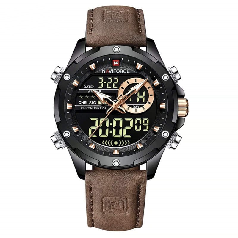 Men's Trendy Waterproof Dual Display Student Multifunctional Watch - Sophinity