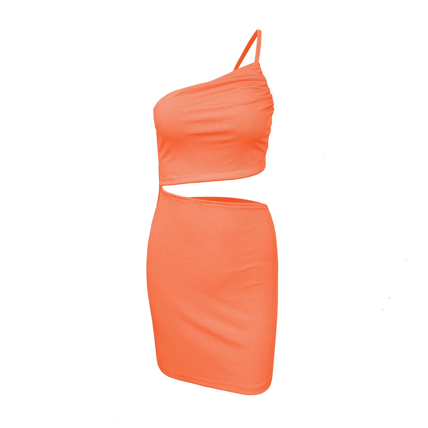 Women's Niche One - shoulder Drawstring Dress With A Sense Of Design - Sophinity