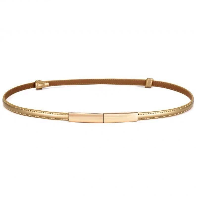Women's Belt Fashion A Pair Of Buckles Fine Ladies - Sophinity