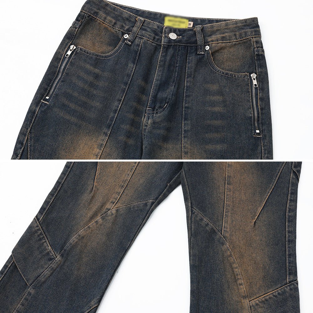 Washed Old Cargo Jeans Men And Women - Sophinity