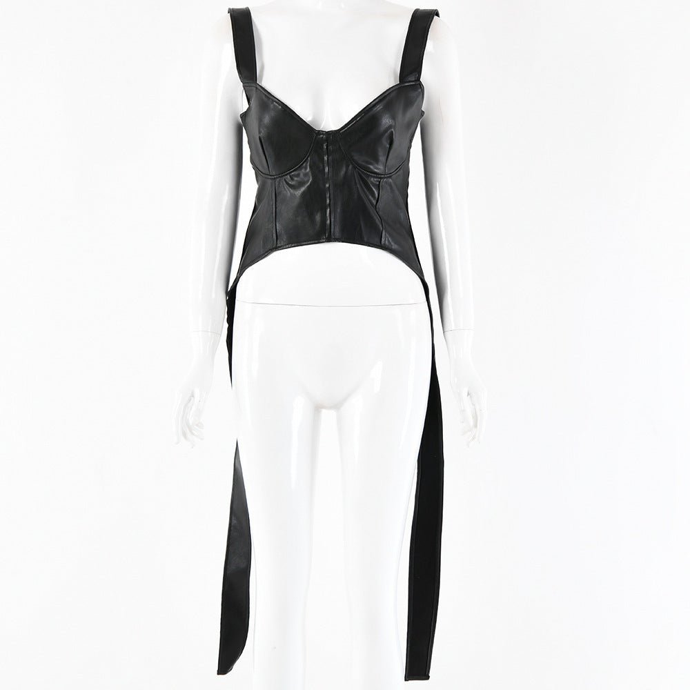 Women's Leather Jacket Back PU Leather Jacket - Sophinity