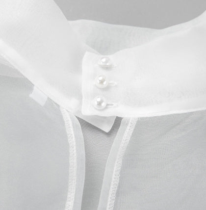 Women's Sheer Mesh Long-sleeved Shirt - Sophinity