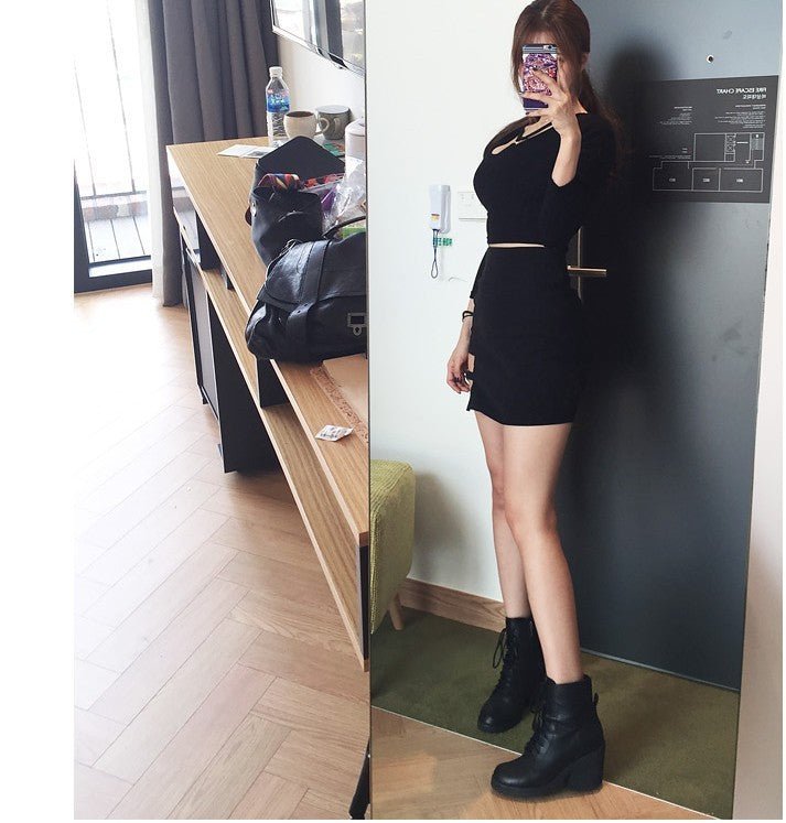 Irregular Sexy Skirt With Thin Hip Skirt - Sophinity
