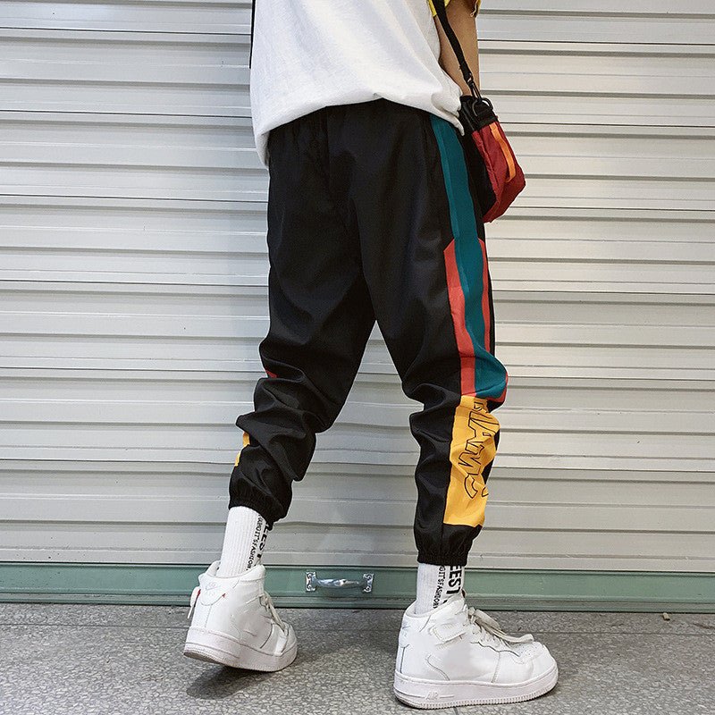 summer men's sports pants Korean version of the trend loose casual Harlan sweatpants men's beam feet pants men's tide - Sophinity