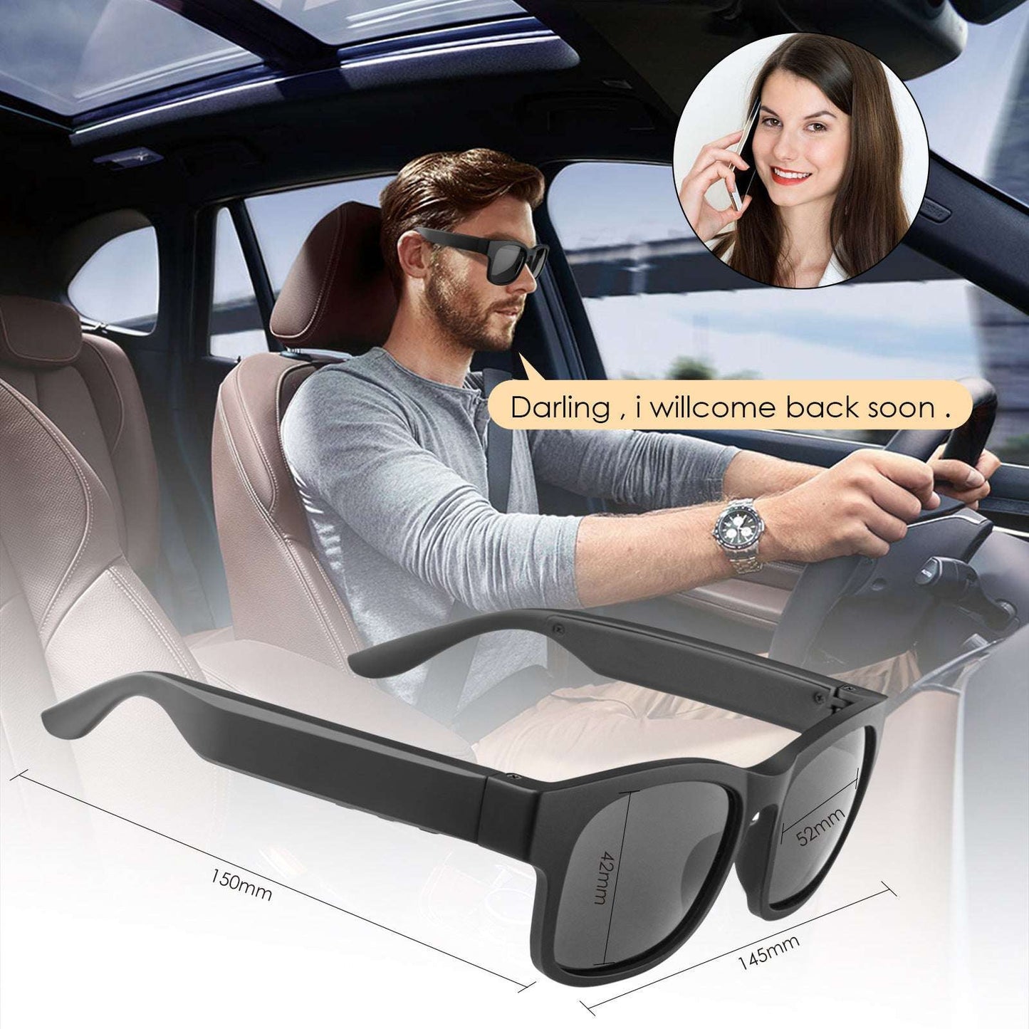 Polarized Music Sun Glasses Earphone - Sophinity