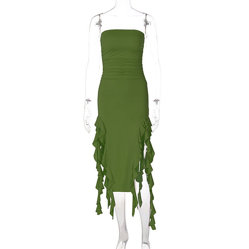 Fashion Trend Women's One Shoulder Tube Top Dress - Sophinity