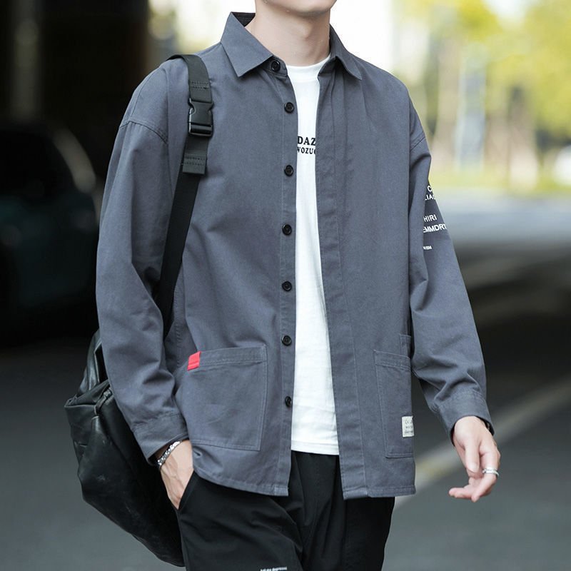 Thin Casual Loose Hong Kong Style Business Formal Wear Trend Non - iron Outer Wear Men's Jacket - Sophinity