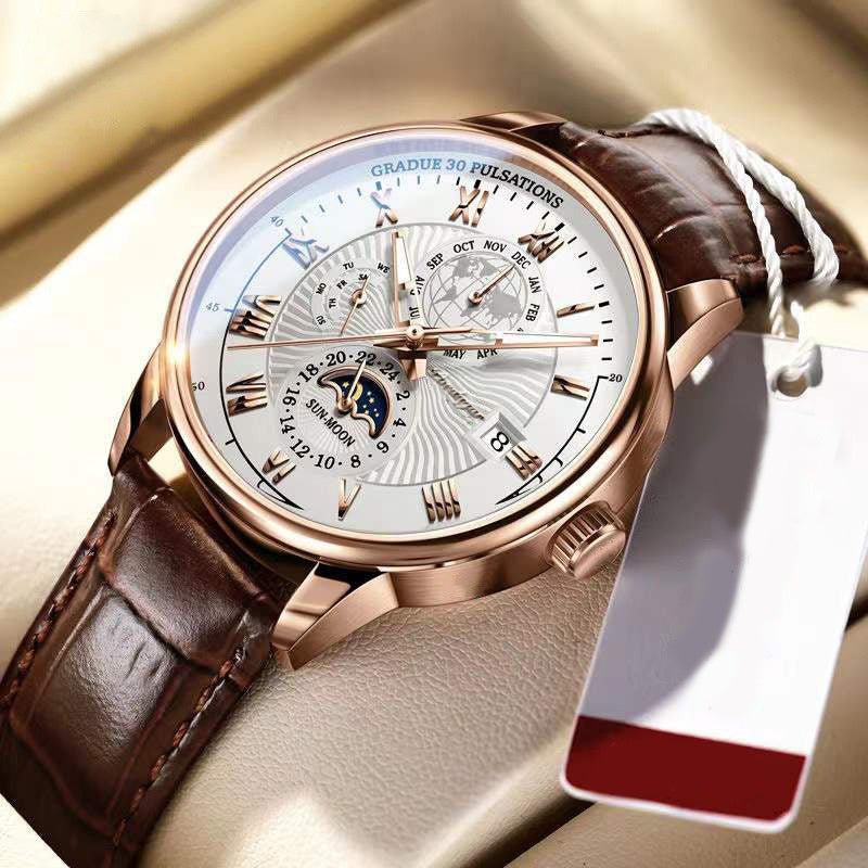 Fashion Personality Business Belt Watch Men - Sophinity
