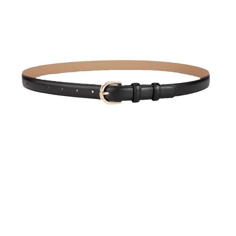 Super Easy To Match Soft Leather Belt Simple And Advanced - Sophinity