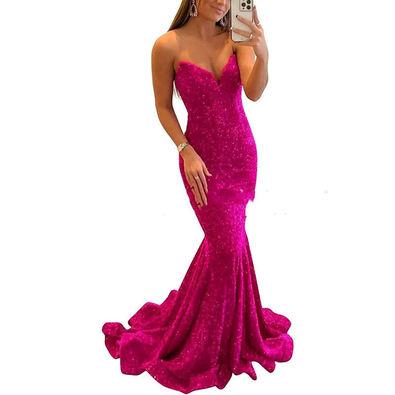 Sequin Evening Dresses For Women Formal Sexy Long Prom Party Gowns - Sophinity