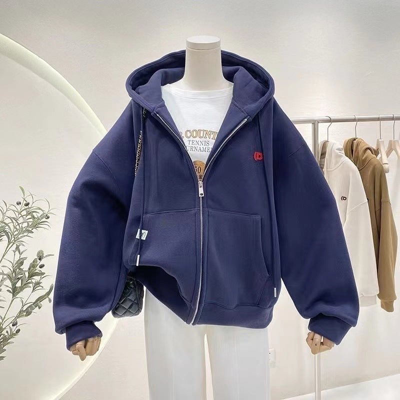 Women's Hooded Sweater Autumn And Winter Simplicity - Sophinity