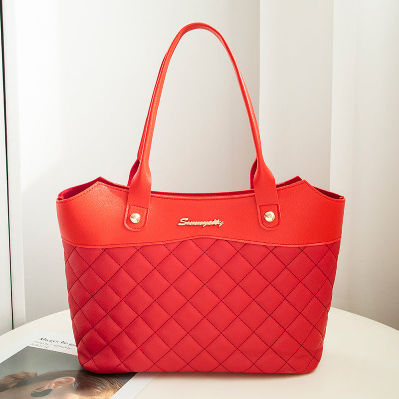Rhombus Handbag Women Shopping Shoulder Crossbody Bags - Sophinity