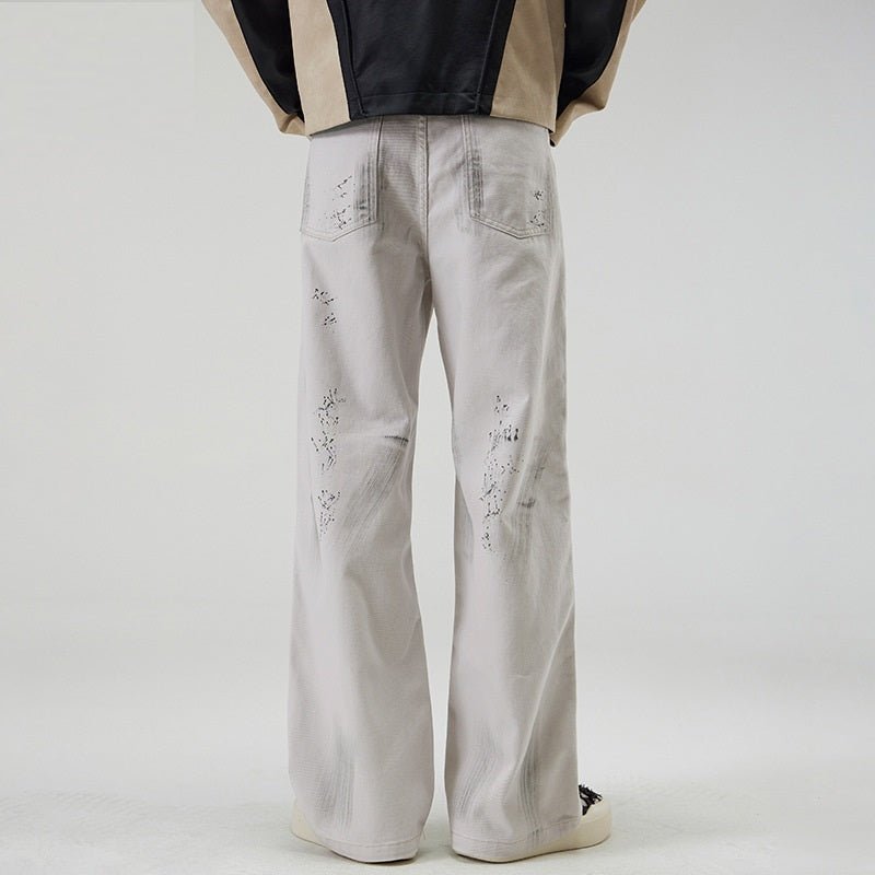 American Street Hip Hop Tie - dyed Washed Jeans Men - Sophinity