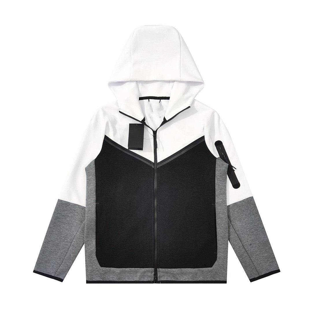 Cotton Knit Hooded Zip Shirt Athleisure - Sophinity